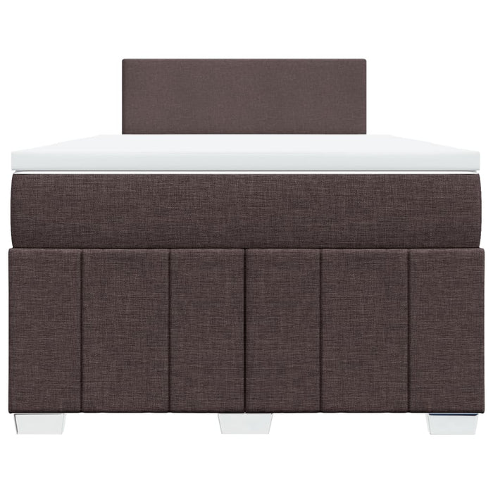 Pat box spring cu saltea, maro închis, 120x200 cm, textil - WALTI WALTI