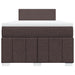 Pat box spring cu saltea, maro închis, 120x200 cm, textil - WALTI WALTI
