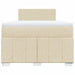 Pat box spring cu saltea, crem, 120x200 cm, textil - WALTI WALTI