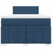 Pat box spring cu saltea, albastru, 120x200 cm, textil - WALTI WALTI