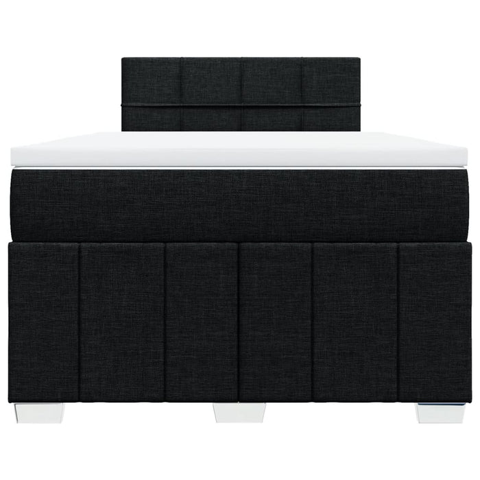 Pat box spring cu saltea, negru, 120x200 cm, textil - WALTI WALTI
