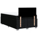 Pat box spring cu saltea, negru, 120x200 cm, textil - WALTI WALTI