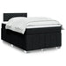 Pat box spring cu saltea, negru, 120x200 cm, textil - WALTI WALTI