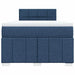 Pat box spring cu saltea, albastru, 120x200 cm, textil - WALTI WALTI