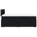 Pat box spring cu saltea, negru, 120x200 cm, textil - WALTI WALTI