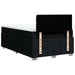 Pat box spring cu saltea, negru, 120x200 cm, textil - WALTI WALTI