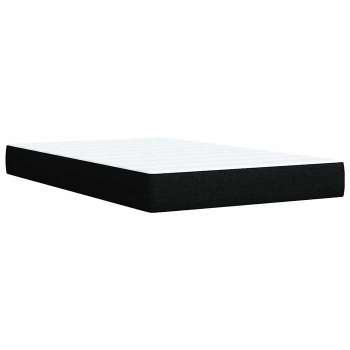 Pat box spring cu saltea, negru, 120x200 cm, textil - WALTI WALTI