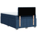 Pat box spring cu saltea, albastru, 120x200 cm, textil - WALTI WALTI
