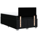Pat box spring cu saltea, negru, 120x200 cm, textil - WALTI WALTI