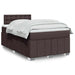 Pat box spring cu saltea, maro închis, 120x200 cm, textil - WALTI WALTI