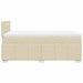 Pat box spring cu saltea, crem, 120x200 cm, textil - WALTI WALTI