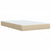 Pat box spring cu saltea, crem, 120x200 cm, textil - WALTI WALTI