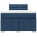 Pat box spring cu saltea, albastru, 120x200 cm, textil - WALTI WALTI