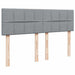 Pat box spring cu saltea, gri deschis, 140x190 cm, textil - WALTI WALTI