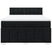 Pat box spring cu saltea, negru, 140x190 cm, textil - WALTI WALTI