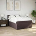 Pat box spring cu saltea, maro închis, 140x200 cm, textil - WALTI WALTI