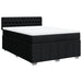 Pat box spring cu saltea, negru, 140x190 cm, textil - WALTI WALTI