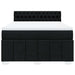 Pat box spring cu saltea, negru, 140x190 cm, textil - WALTI WALTI