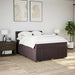 Pat box spring cu saltea, maro închis, 140x200 cm, textil - WALTI WALTI