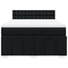 Pat box spring cu saltea, negru, 140x190 cm, textil - WALTI WALTI