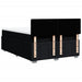 Pat box spring cu saltea, negru, 140x190 cm, textil - WALTI WALTI