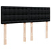 Pat box spring cu saltea, negru, 140x190 cm, textil - WALTI WALTI