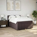 Pat box spring cu saltea, maro închis, 140x200 cm, textil - WALTI WALTI