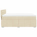 Pat box spring cu saltea, crem, 140x200 cm, textil - WALTI WALTI