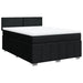 Pat box spring cu saltea, negru, 140x200 cm, textil - WALTI WALTI