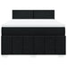 Pat box spring cu saltea, negru, 140x200 cm, textil - WALTI WALTI