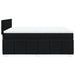 Pat box spring cu saltea, negru, 140x200 cm, textil - WALTI WALTI