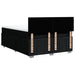 Pat box spring cu saltea, negru, 140x200 cm, textil - WALTI WALTI
