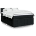 Pat box spring cu saltea, negru, 140x200 cm, textil - WALTI WALTI