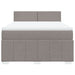 Pat continental cu saltea gri taupe 140x200 cm material textil - WALTI WALTI