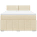 Pat continental cu saltea, crem, 140x200 cm, material textil - WALTI WALTI