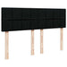 Pat box spring cu saltea, negru, 140x200 cm, textil - WALTI WALTI