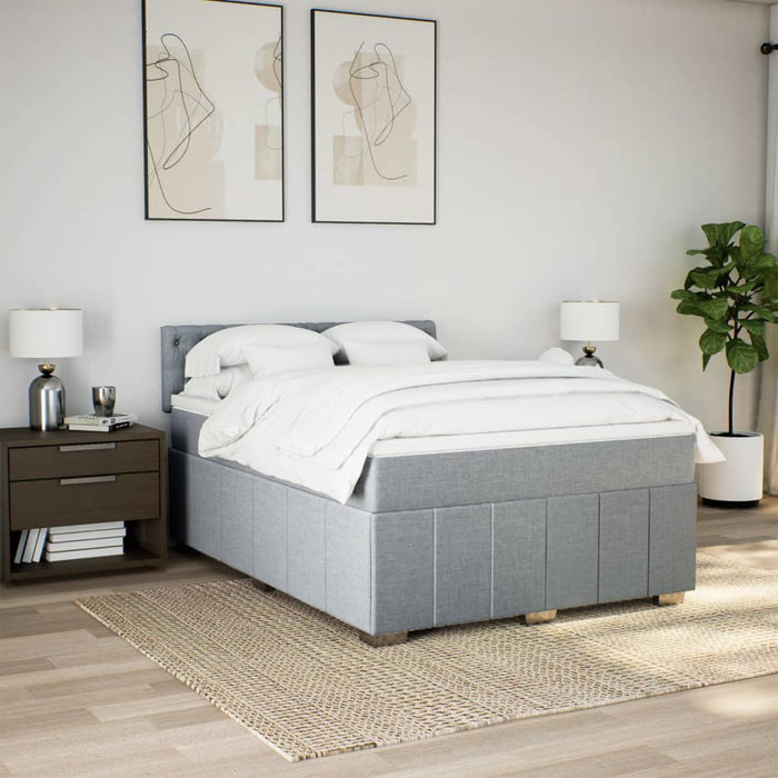 Pat continental, gri deschis, 140x200 cm, material textil - WALTI WALTI