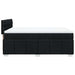 Pat box spring cu saltea, negru, 140x200 cm, textil - WALTI WALTI