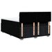 Pat box spring cu saltea, negru, 140x200 cm, textil - WALTI WALTI