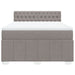 Pat continental cu saltea gri taupe 140x200 cm material textil - WALTI WALTI