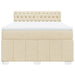 Pat continental cu saltea, crem, 140x200 cm, material textil - WALTI WALTI