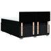 Pat box spring cu saltea, negru, 140x200 cm, textil - WALTI WALTI