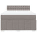 Pat continental cu saltea gri taupe 140x200 cm material textil - WALTI WALTI