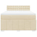 Pat continental cu saltea, crem, 140x200 cm, material textil - WALTI WALTI