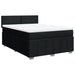 Pat box spring cu saltea, negru, 160x200 cm, textil - WALTI WALTI