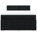 Pat box spring cu saltea, negru, 160x200 cm, textil - WALTI WALTI