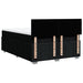 Pat box spring cu saltea, negru, 160x200 cm, textil - WALTI WALTI