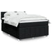 Pat box spring cu saltea, negru, 160x200 cm, textil - WALTI WALTI