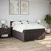 Pat box spring cu saltea, maro închis, 160x200 cm, textil - WALTI WALTI