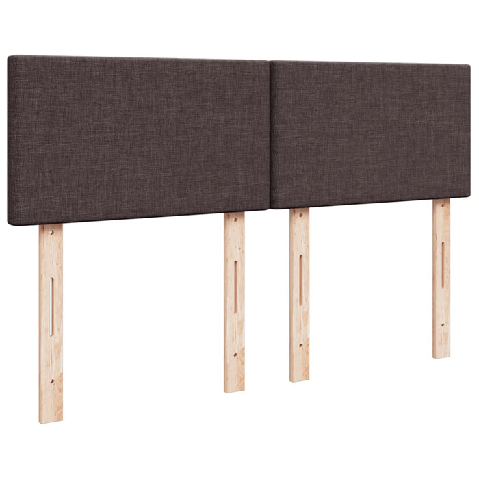 Pat box spring cu saltea, maro închis, 160x200 cm, textil - WALTI WALTI